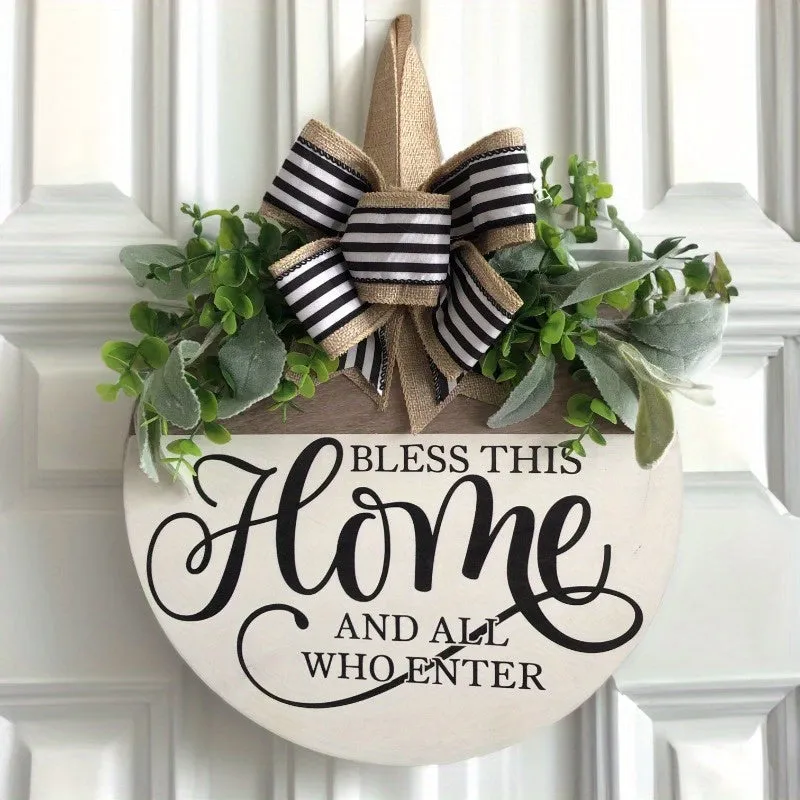 1pc Autumn Welcome Hanging Wooden Decoration for Front Door, Home, Outdoor