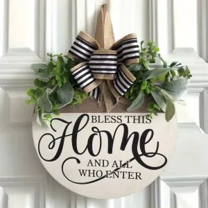 1pc Autumn Welcome Hanging Wooden Decoration for Front Door, Home, Outdoor