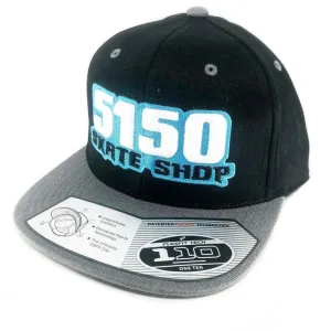 5150 Skate Shop #1 Flat Bill FlexFit Blue/White/Black Hat