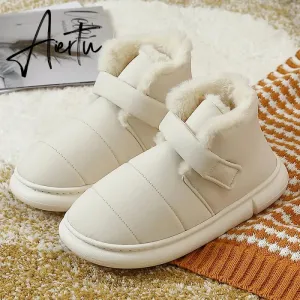 Aiertu Fashion Women's Boots Winter Cotton Shoes Woman New Couple Plush High-top Outdoor Down Fabric Warm Fur Ankle  for Ladies