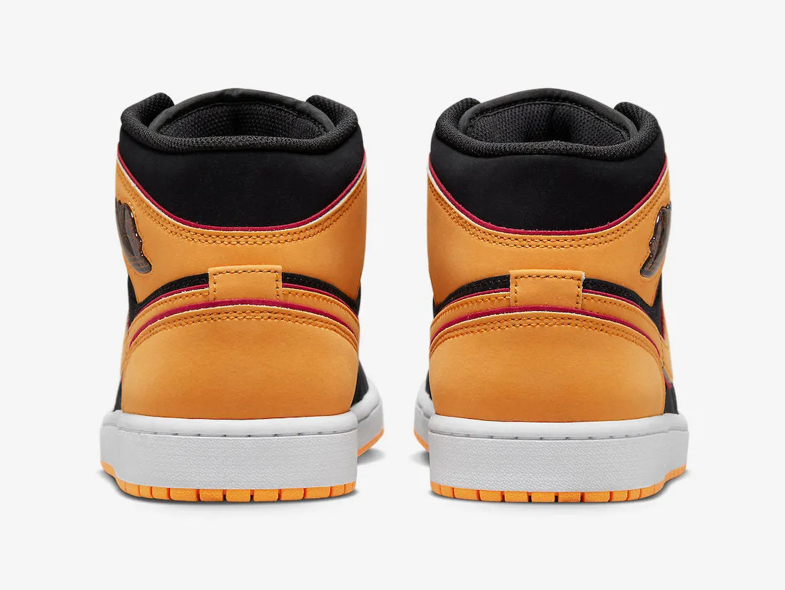 Air Jordan 1 Mid SE Black Vivid Orange FJ4923-008