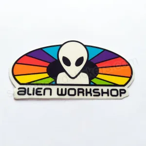 Alien Workshop Skateboard Sticker - Spectrum - 9cm across approx