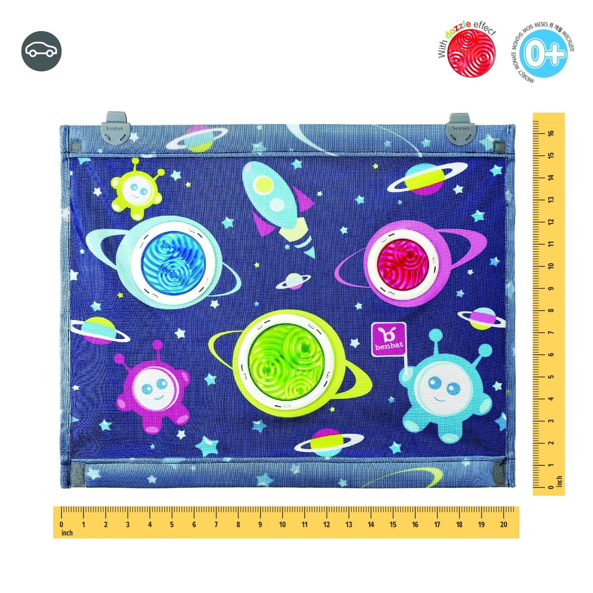 Benbat - Bubble Dream Square Car Sunshade