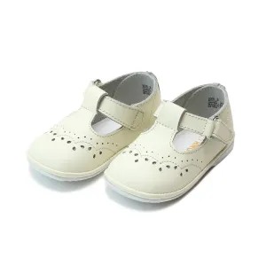 Birdie Leather TStrap Mary Jane - Ecru