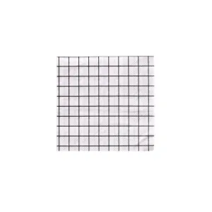 Black and White Grid Cocktail Napkins