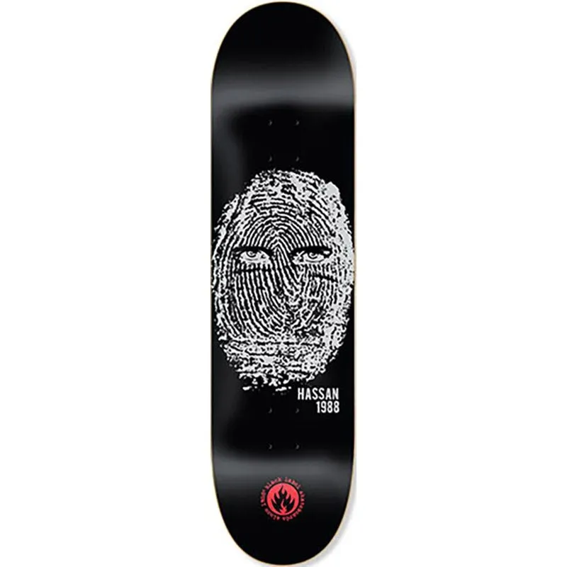 Black Label 8.38" Omar Hassan Thumbprint Skateboard Deck
