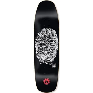 Black Label 8.88" Omar Hassan Thumbprint Shaped Skateboard Deck