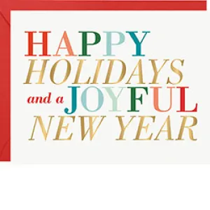 Card - Holiday - Colorful Type