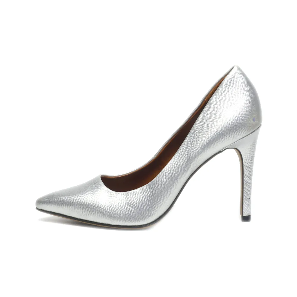 Christian Siriano High-Heel Shoes Leather Silver Colour For Women