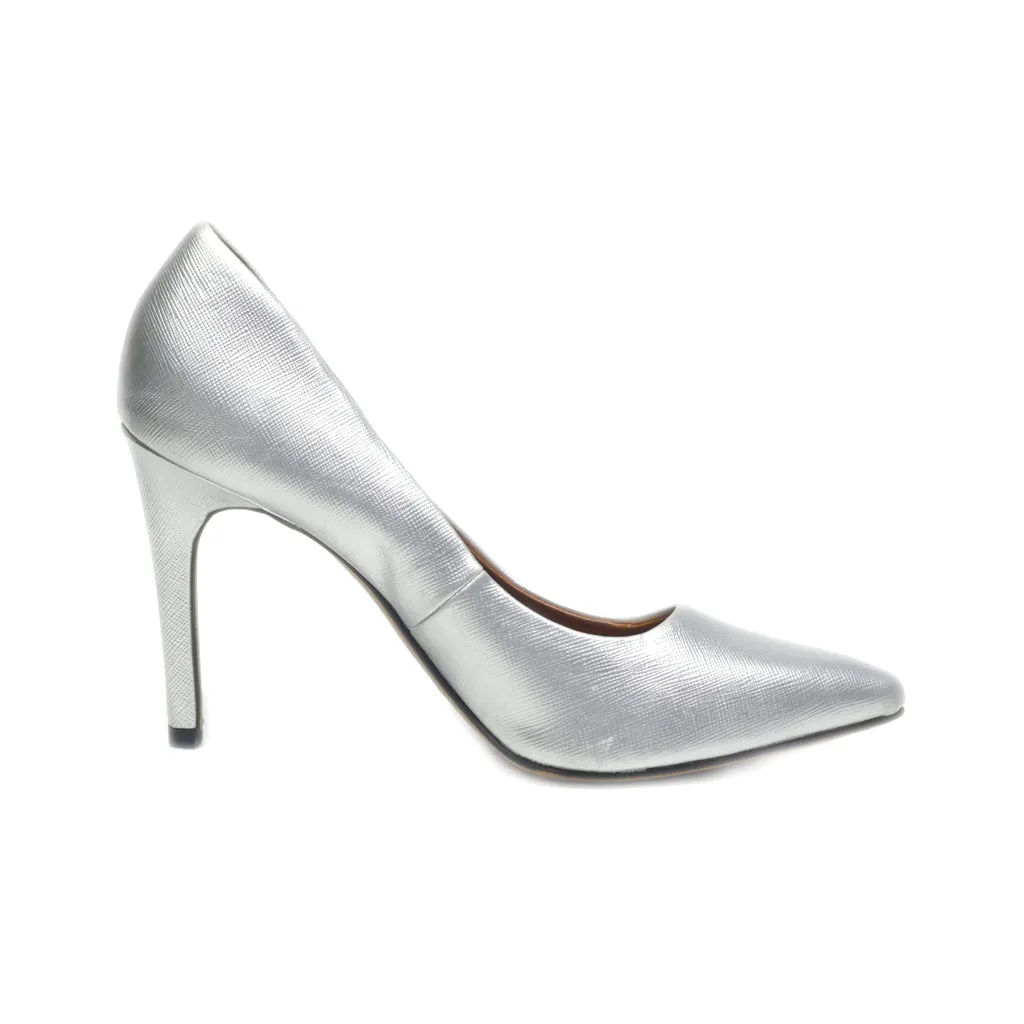 Christian Siriano High-Heel Shoes Leather Silver Colour For Women