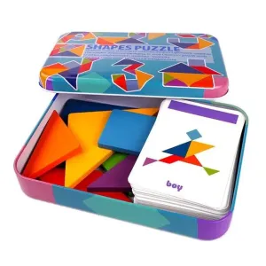 Colorful 3D Wooden Animal Pattern Puzzle - Montessori Educational Toy for Kids