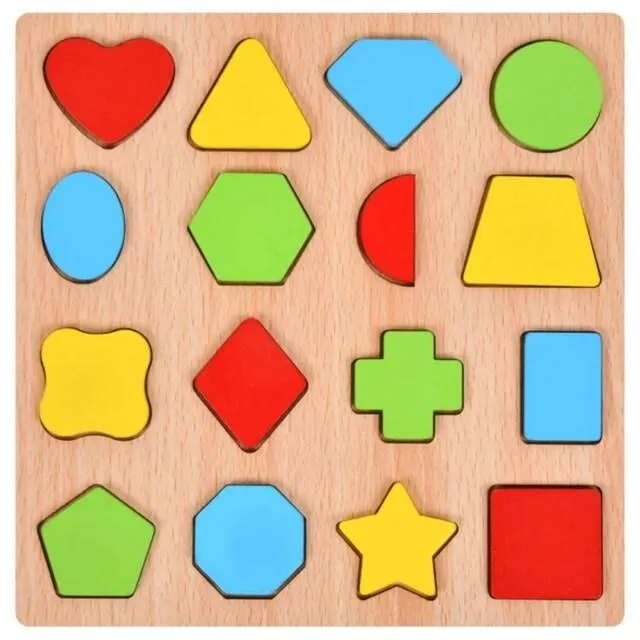 Colorful Alphabet & Number Wooden Puzzles - Learning Toys for Kids