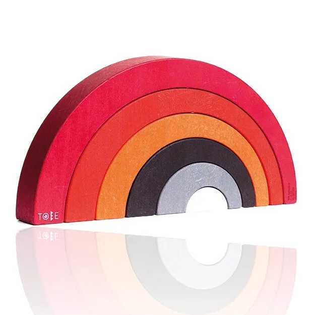 Colorful Asymmetrical Wood Arch Blocks