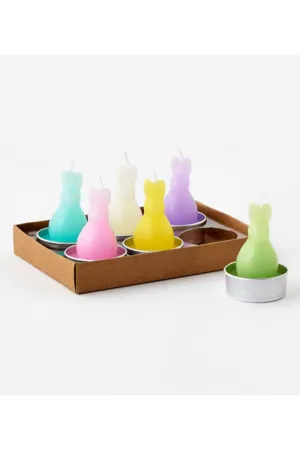 Colorful Bunny T-Light Set