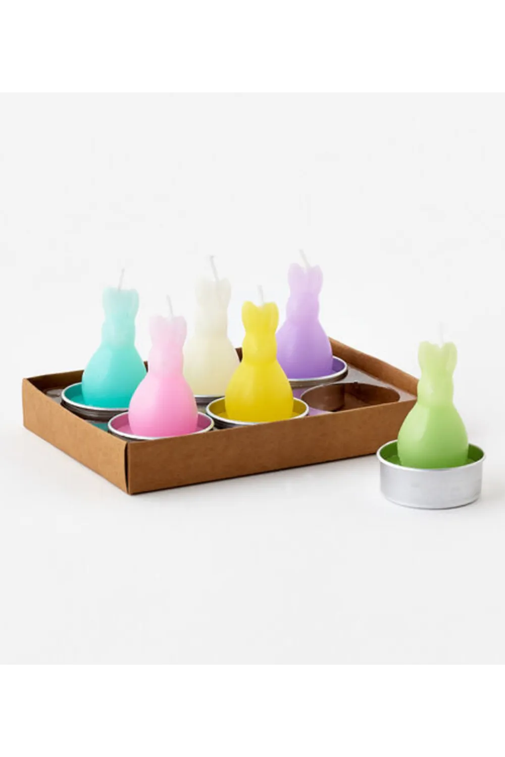 Colorful Bunny T-Light Set