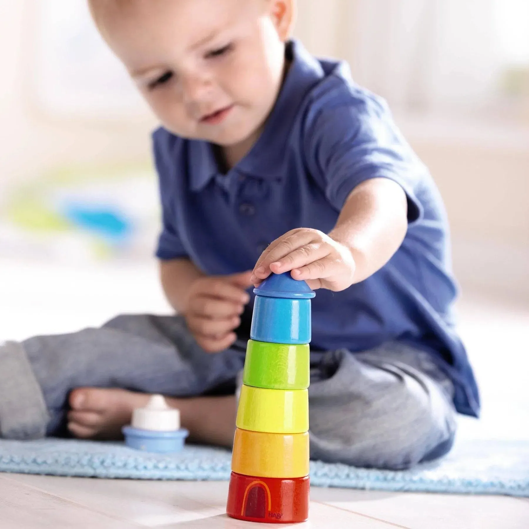 Colorful Stacking Lighthouse by Haba