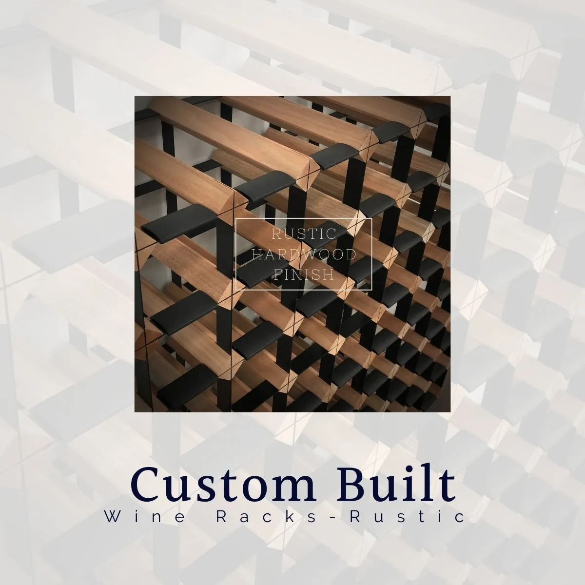 Custom Built Wine Rack | Rustic hardwood | Un-Assembled