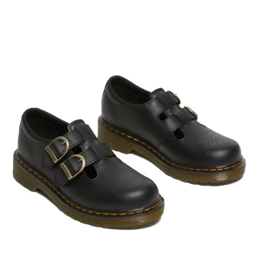 Dr Martens Kids 8065 J Black Softy T Mary Jane Leather Shoe
