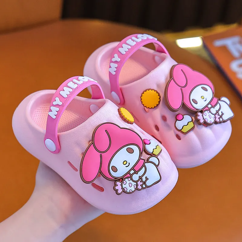 Dunnmall Clow M Hole Shoes Children's Slippers Boys and Girls Summer Non-Slip Outdoor Slippers Child Baby Kindergarten