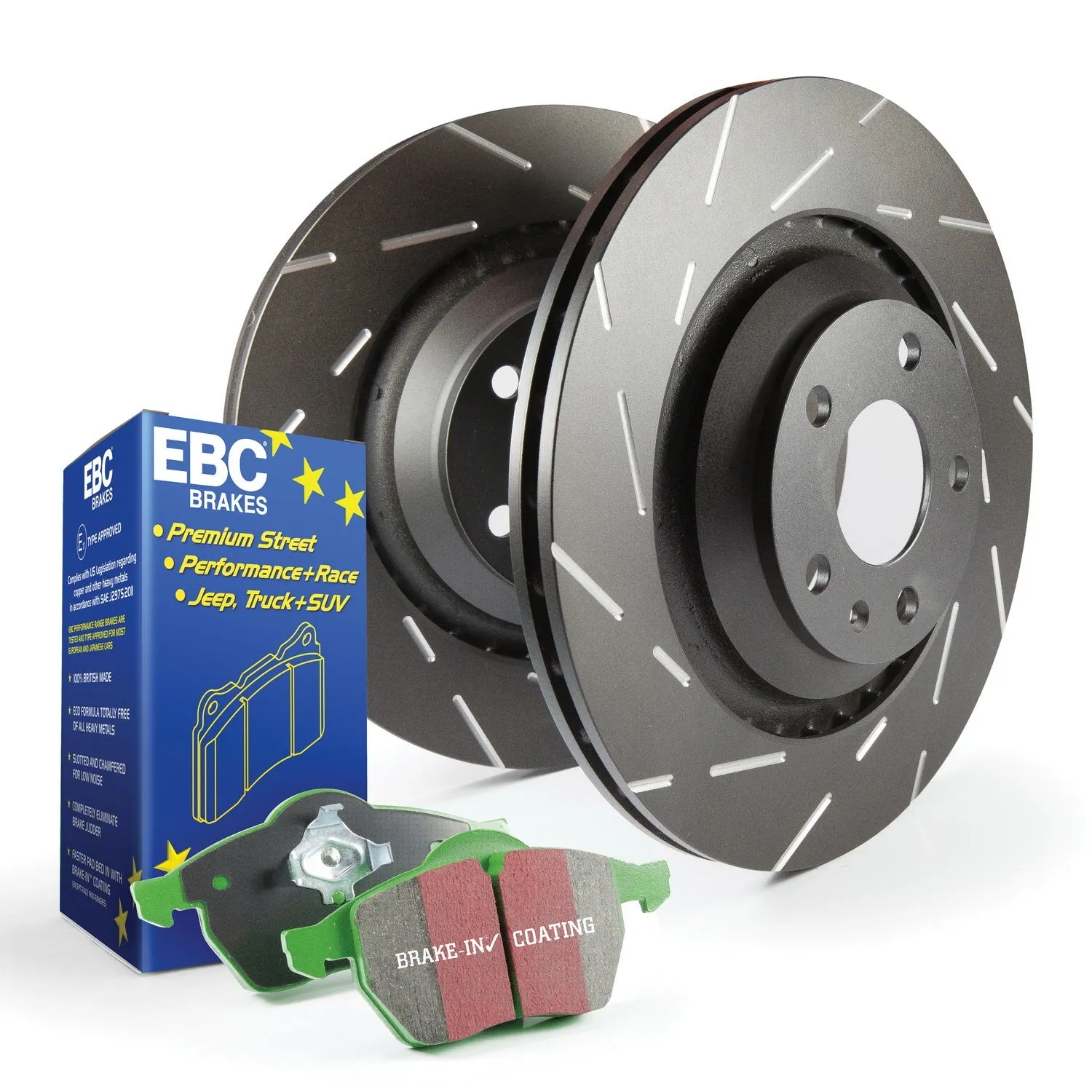 EBC Brakes S2KF1396 S2 Kits Greenstuff 2000 and USR Rotors