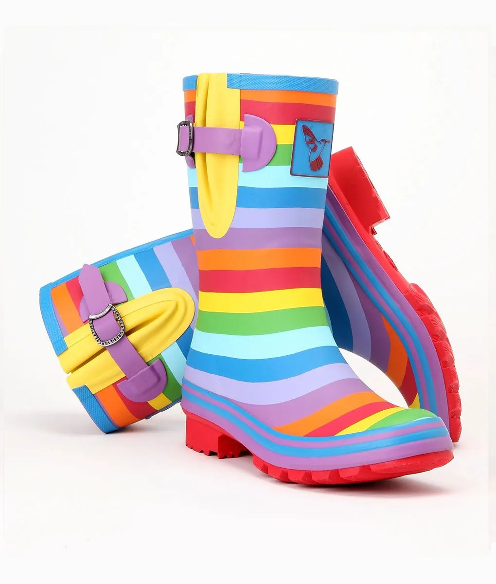 Evercreatures Wellies - Rainbow Short - UK 3