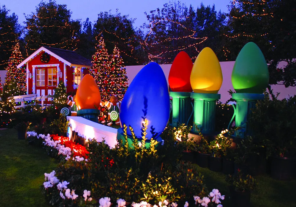 Giant Fiberglass Christmas Light Bulb