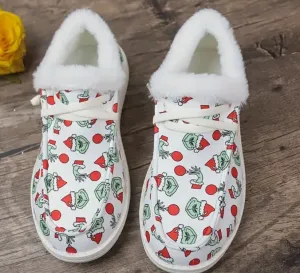 Grinch Christmas Shoes (Hey Dude style!)