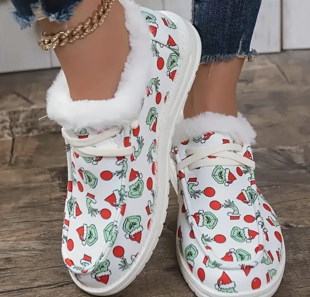 Grinch Christmas Shoes (Hey Dude style!)