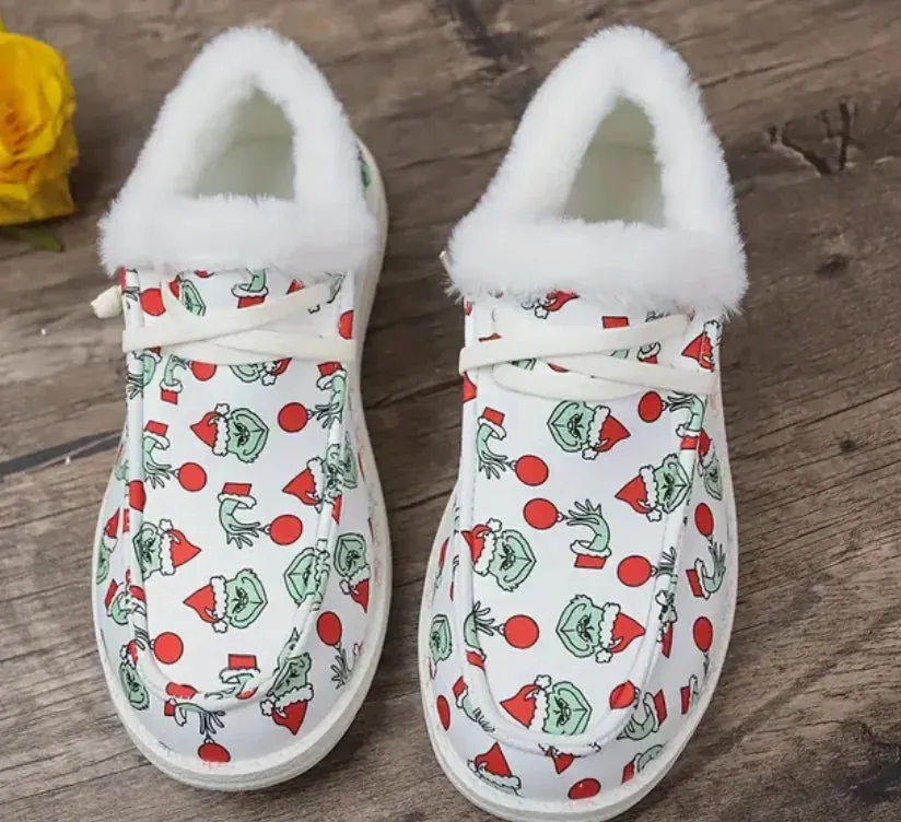 Grinch Christmas Shoes (Hey Dude style!)
