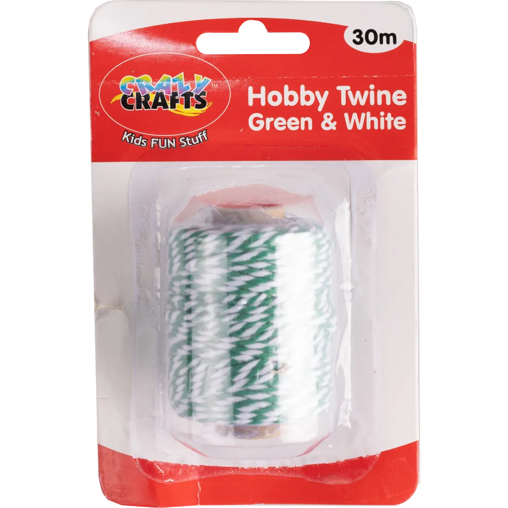 Hobby Twine - Green and White