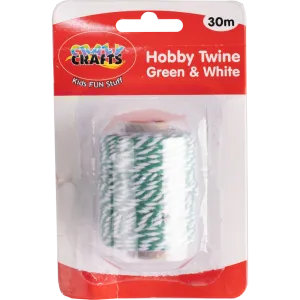 Hobby Twine - Green and White