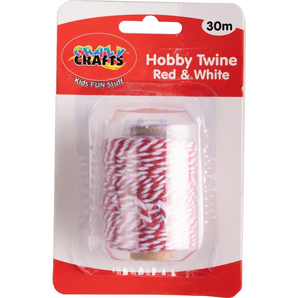 Hobby Twine - Red and White