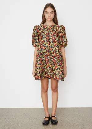 Jacquard A-Shaped Zip Mini Dress