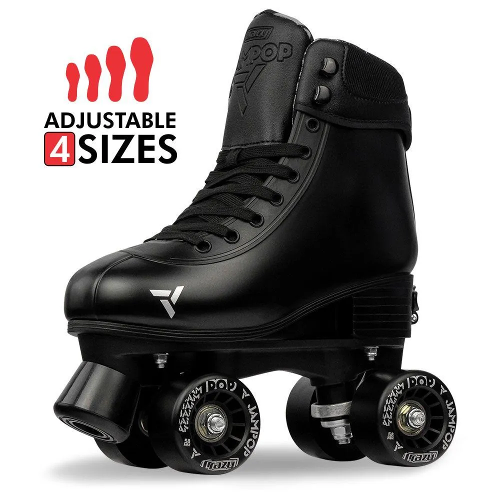 JAM POP - Black Size Adjustable Roller Skates