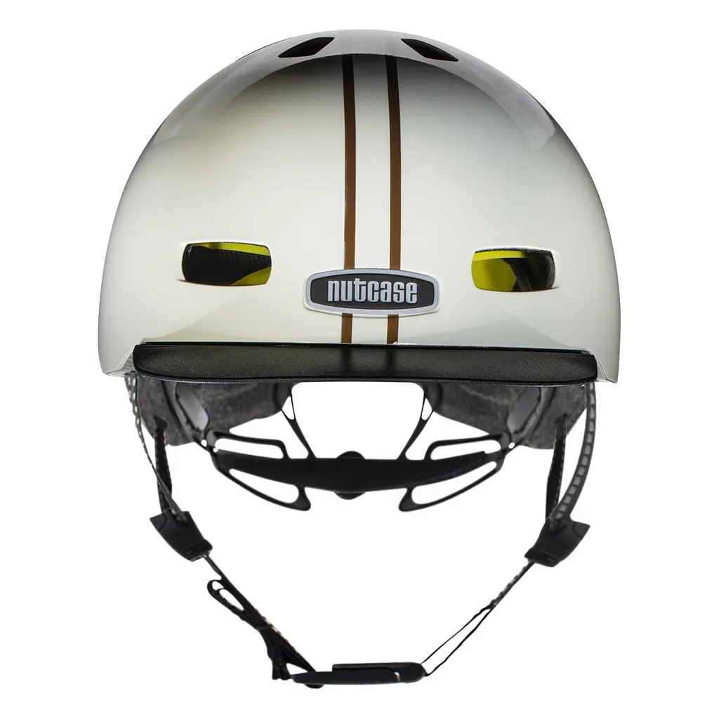 Leather Bound Stripe Gloss w/MIPS