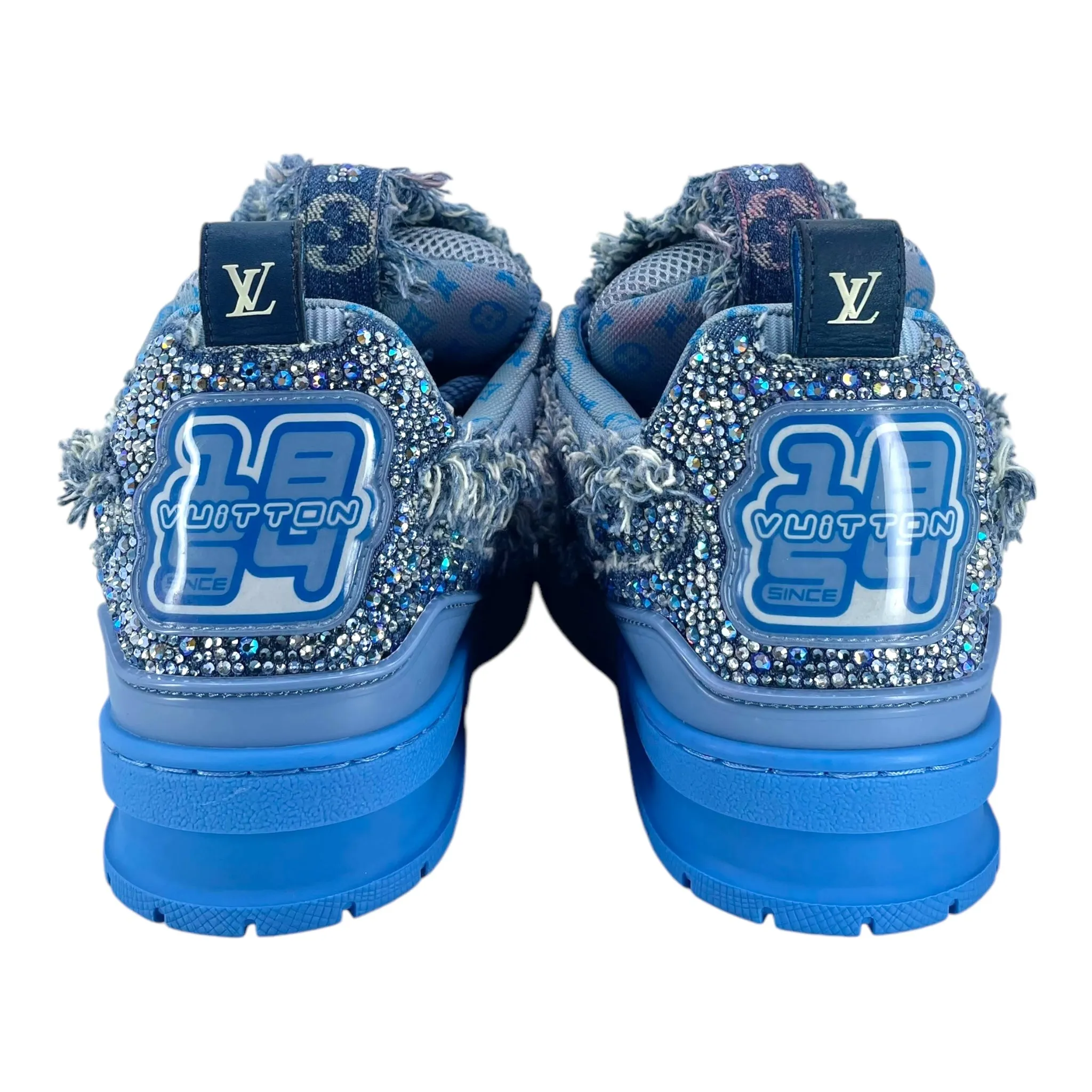 Louis Vuitton Skate Sneaker Blue Swarovski Monogram Pre-Owned