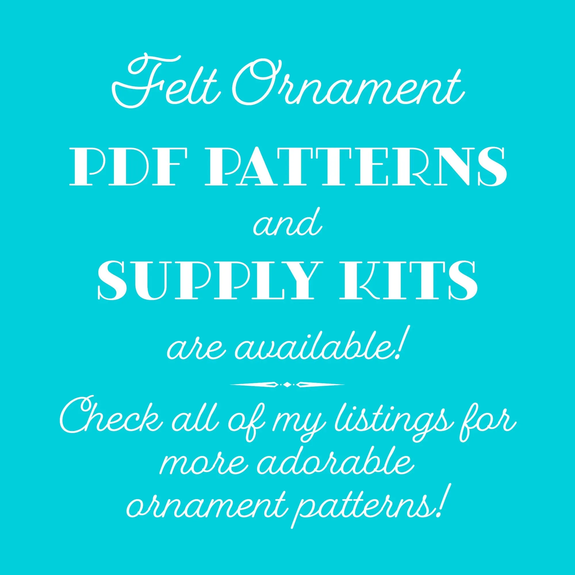 Mitten Wool Felt Ornament PDF Pattern