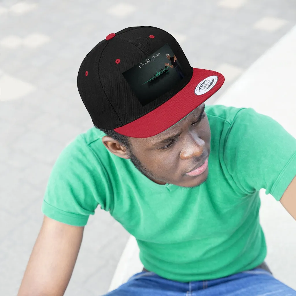 M.U.S.I.C. World HQ Unisex Flat Bill Hat
