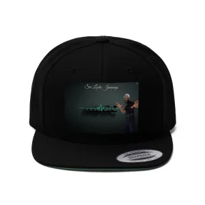 M.U.S.I.C. World HQ Unisex Flat Bill Hat