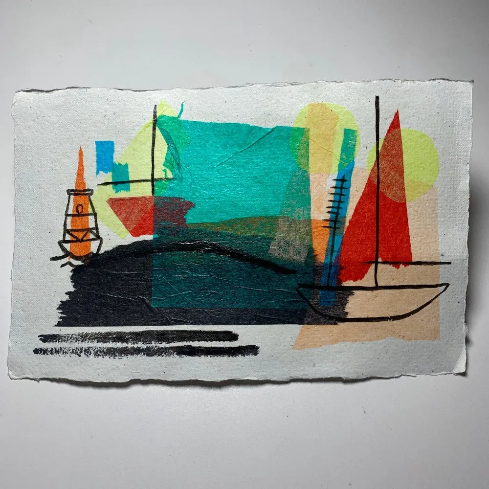 Original Ink and tissue drawings
