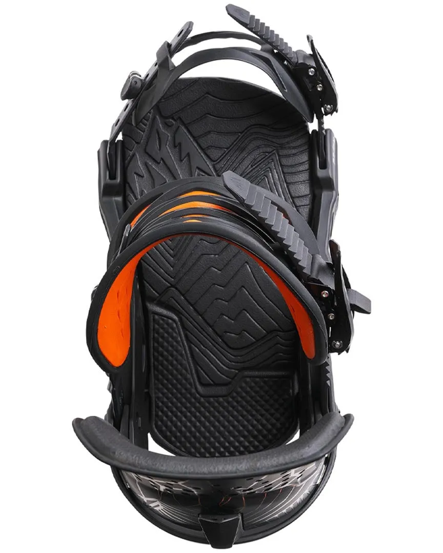 Orion Snowboard Bindings - Safety Red 2025