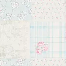 Patchwork Vintage Floral Blue/Pink MC61038