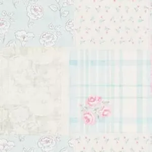 Patchwork Vintage Floral Blue/Pink MC61038