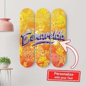Personalized Awesome Graffiti Skateboard Wall Art