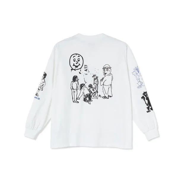 Polar Skate Co Year 2020 LS T-Shirt - White