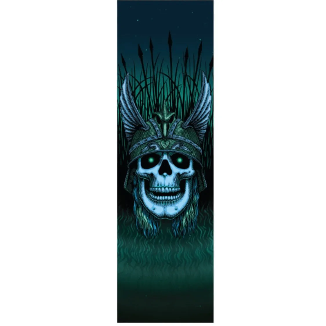 Powell Peralta Anderson Green Skull Grip Tape Sheet 9” x 33”