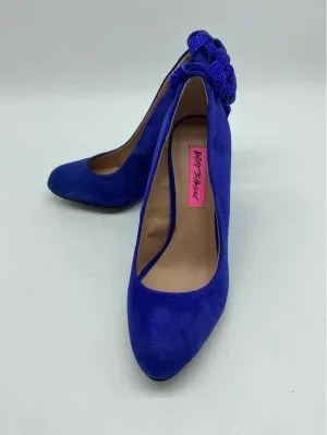 Pre-Owned Betsey Johnson Blue Size 5.5 Wedge Heels