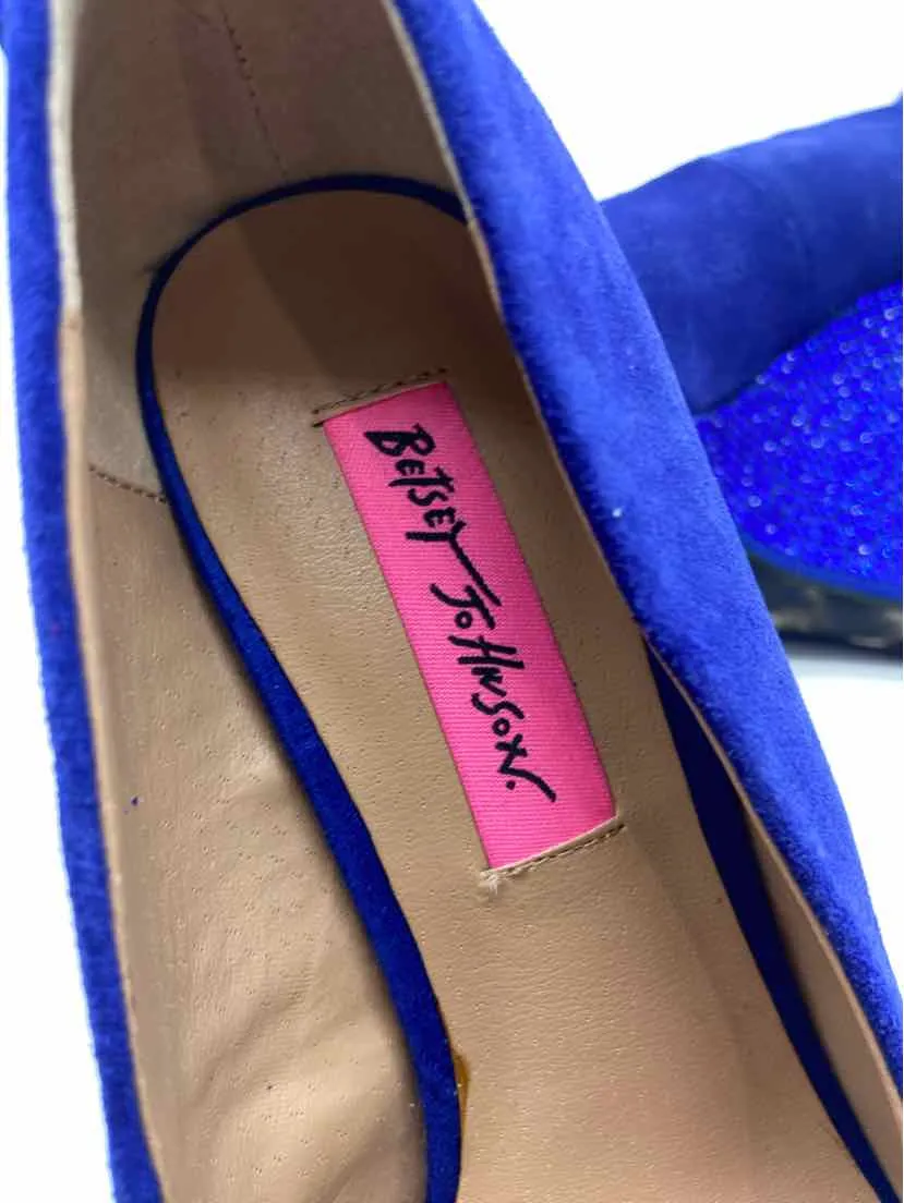 Pre-Owned Betsey Johnson Blue Size 5.5 Wedge Heels
