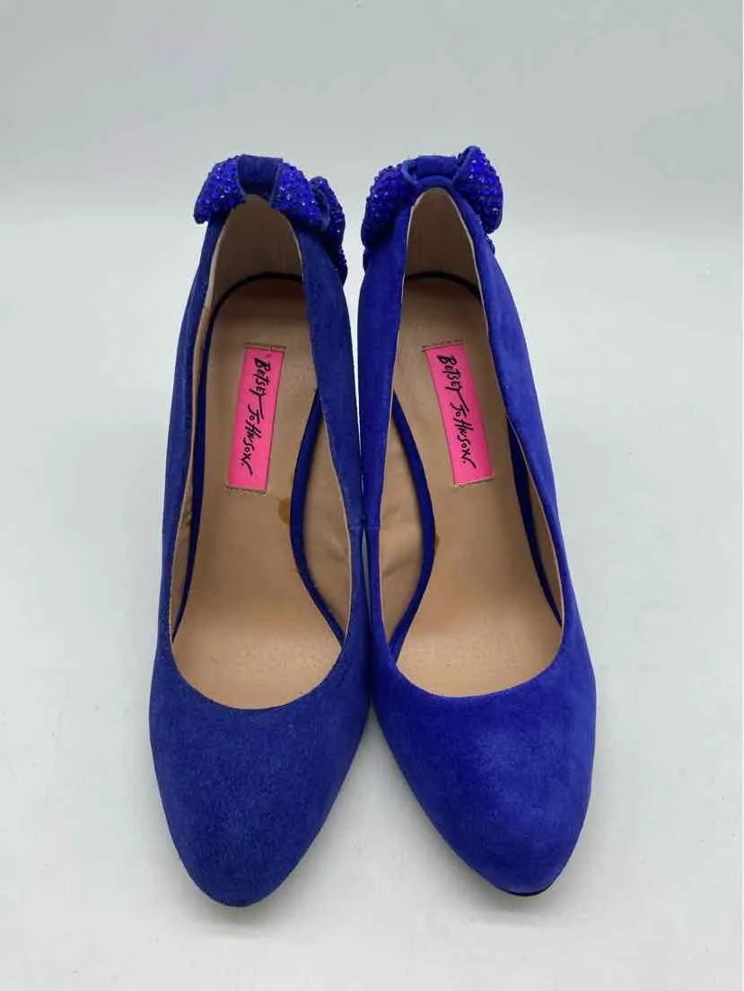 Pre-Owned Betsey Johnson Blue Size 5.5 Wedge Heels