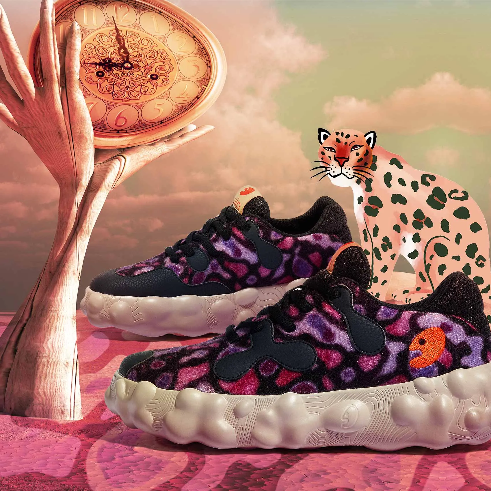 Purple Leopard Print Figueras I Women
